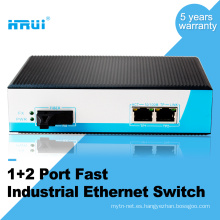 HRUI din rail industrial 3 puertos ethernet switch